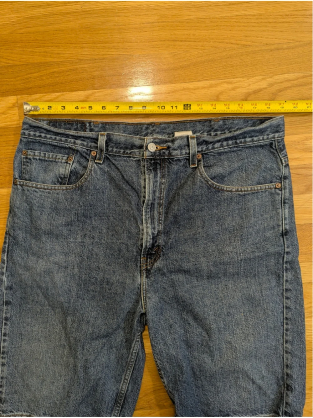 Levi's 505 Regular Fit Jean Shorts Waist 38